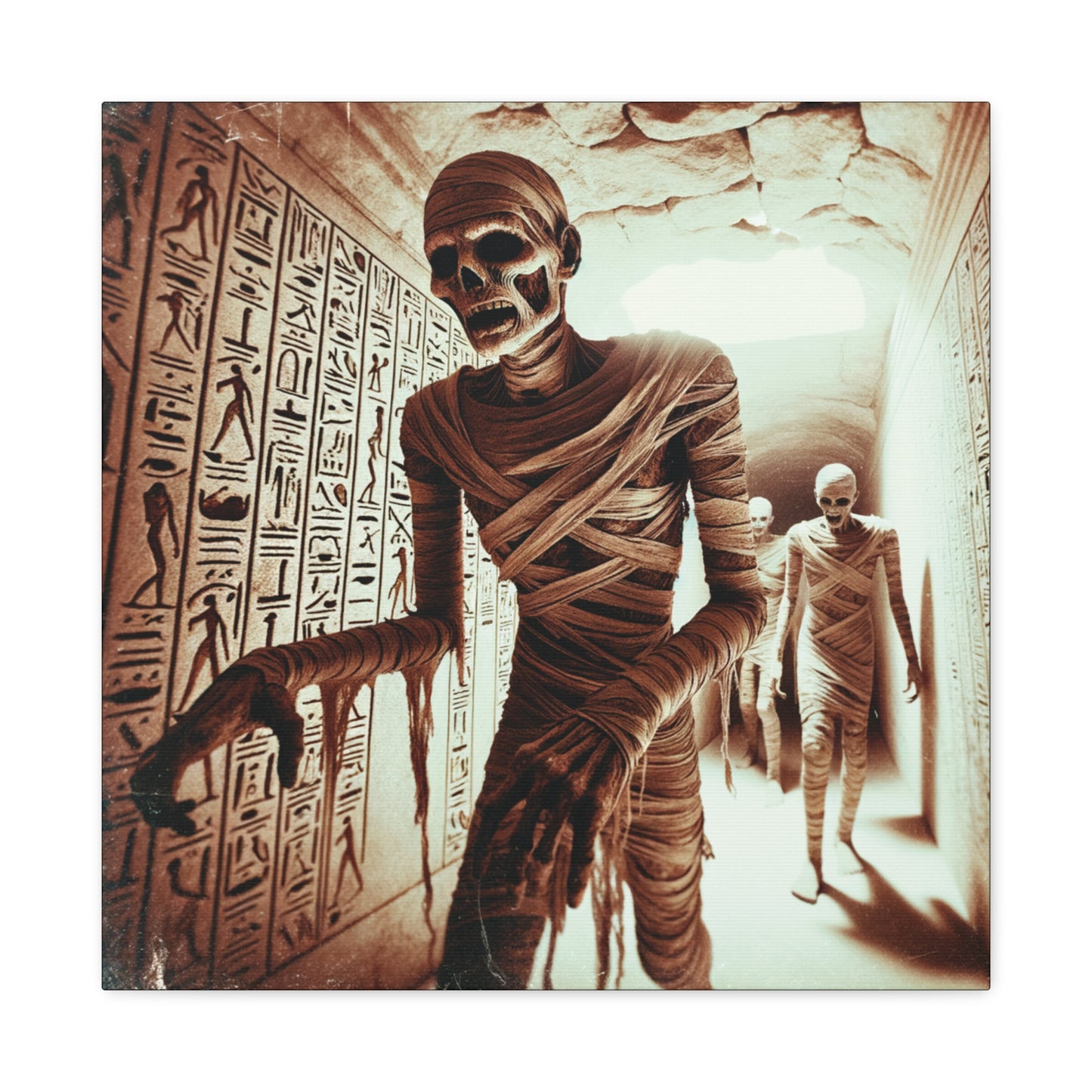 Mummy Horde Canvas Gallery Wrap