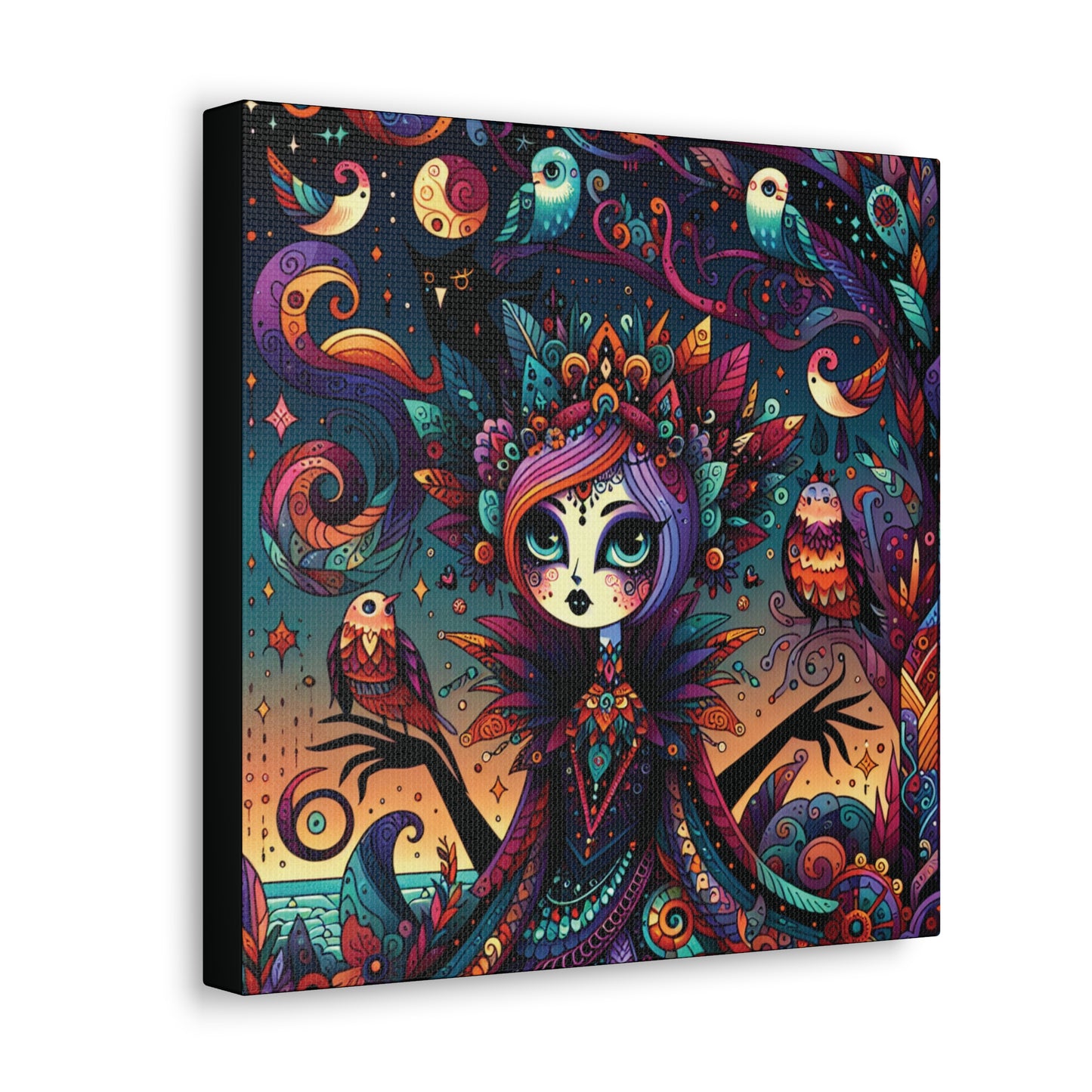 Goth in the Sunset Canvas Gallery Wrap
