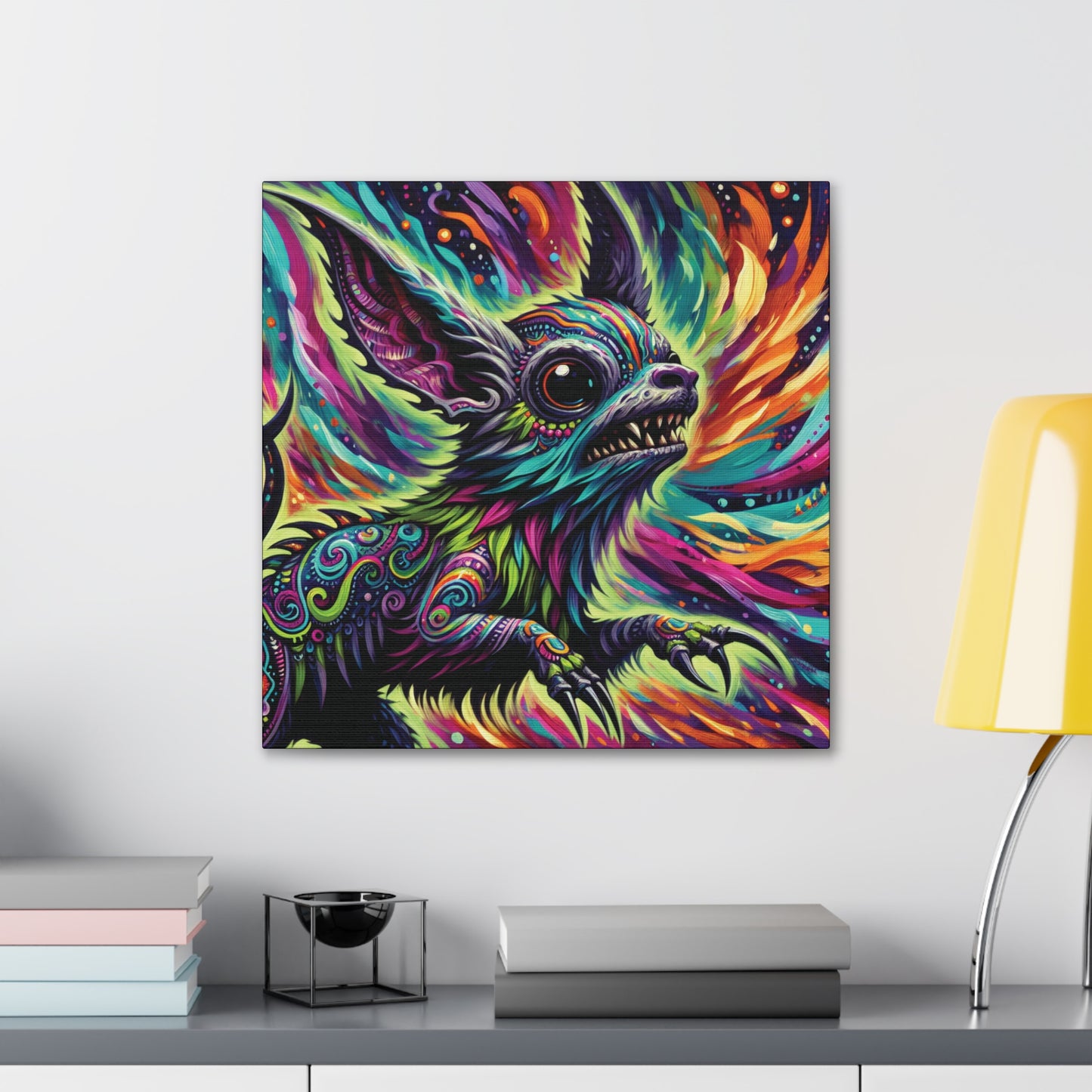 Psychedelic Chihuahua Canvas Gallery Wrap