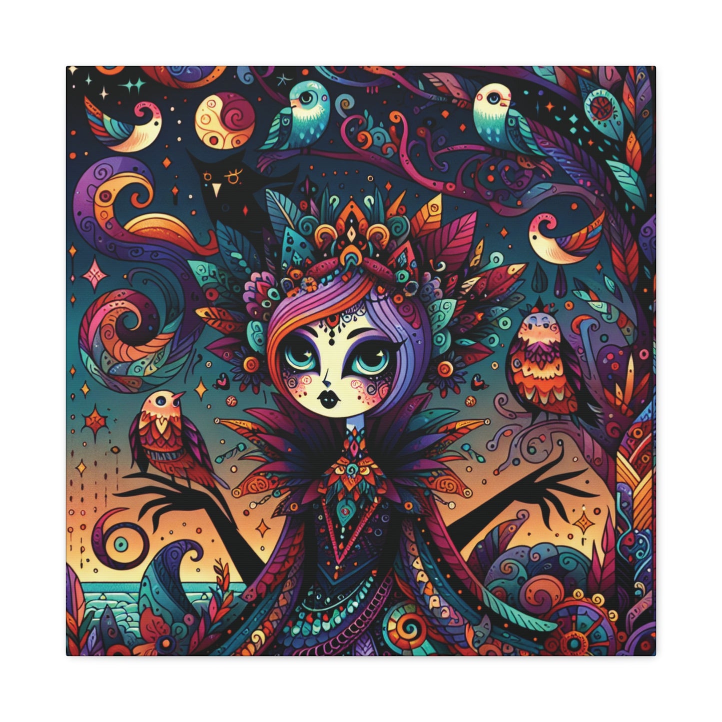 Goth in the Sunset Canvas Gallery Wrap
