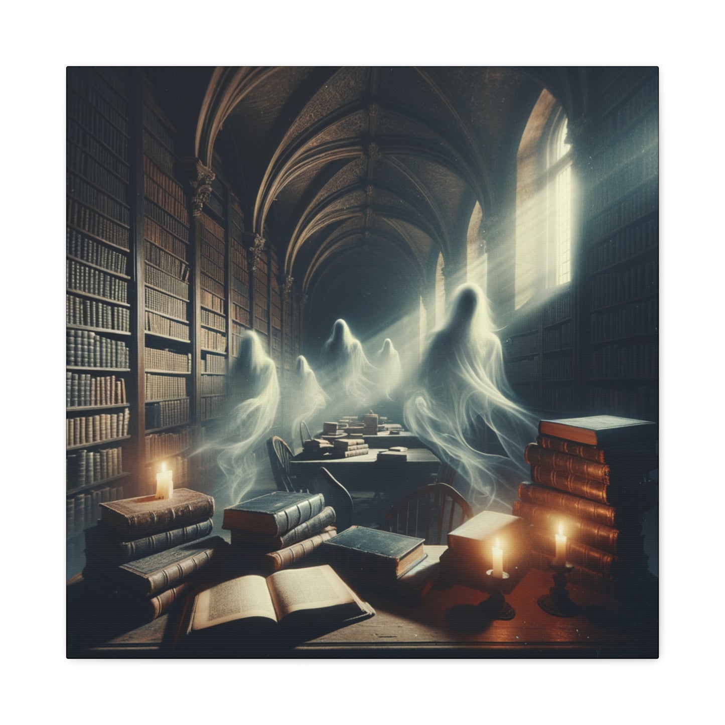 Haunted Library 1 Canvas Gallery Wrap