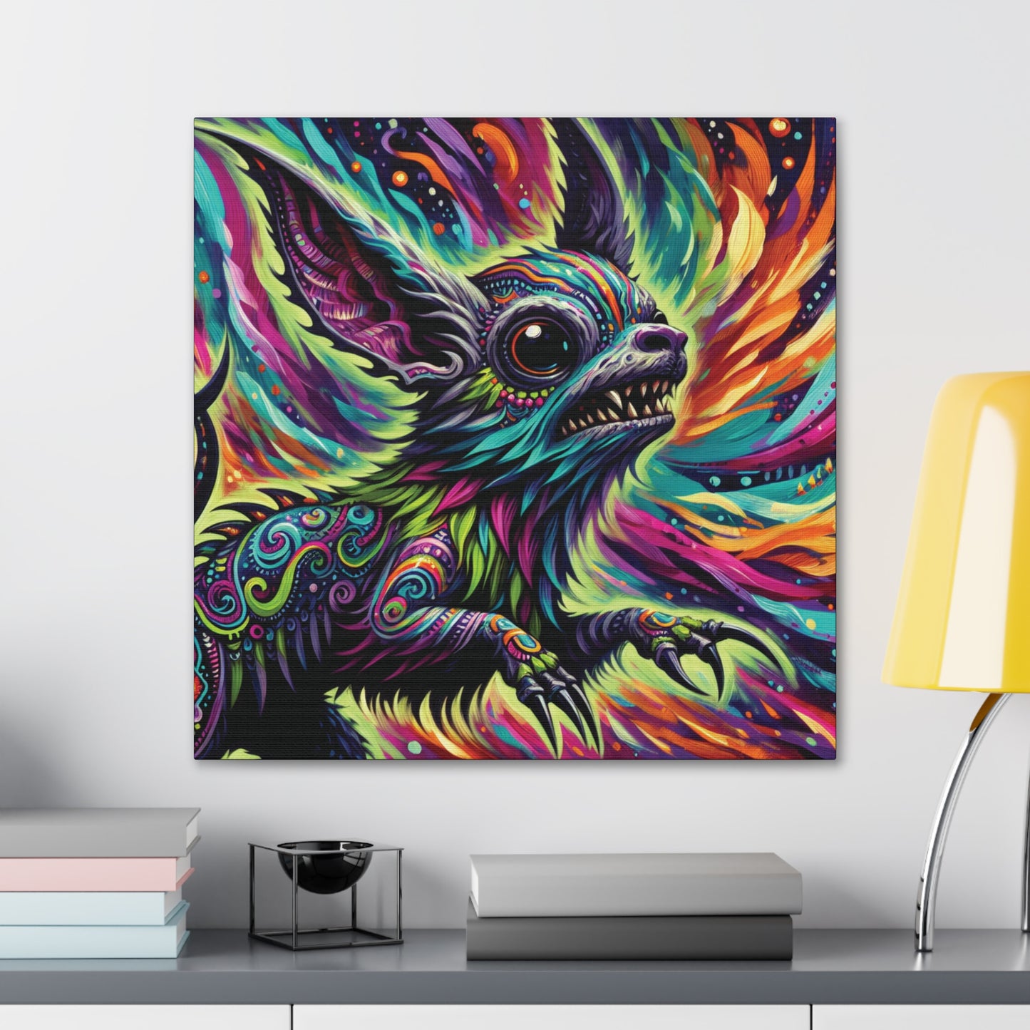 Psychedelic Chihuahua Canvas Gallery Wrap