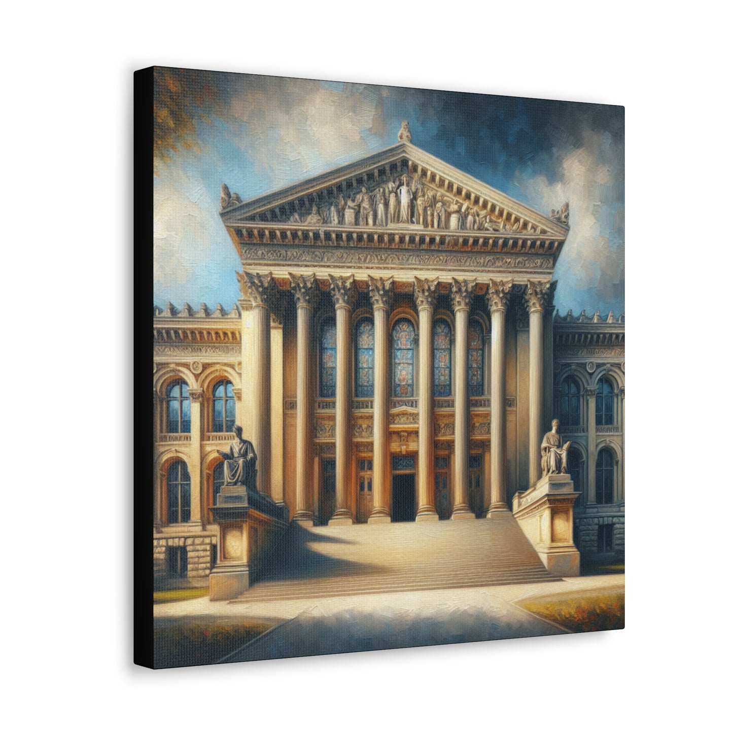 Grand University Building Canvas Gallery Wrap