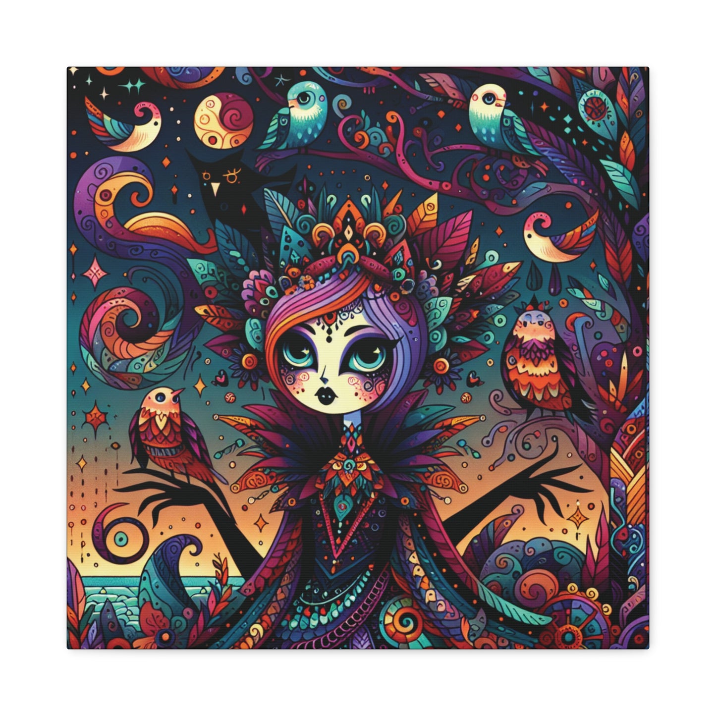 Goth in the Sunset Canvas Gallery Wrap