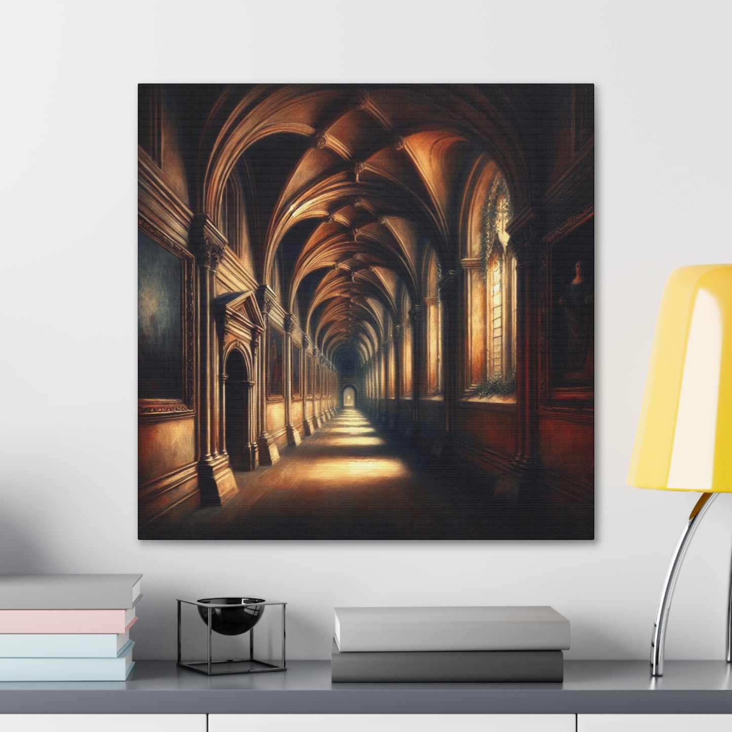 Academic Hallway Canvas Gallery Wrap