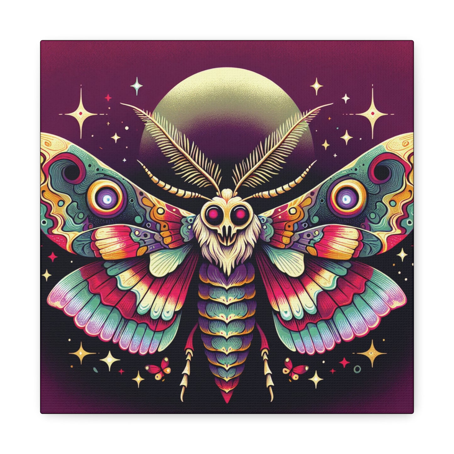 Moon Moth Canvas Gallery Wrap
