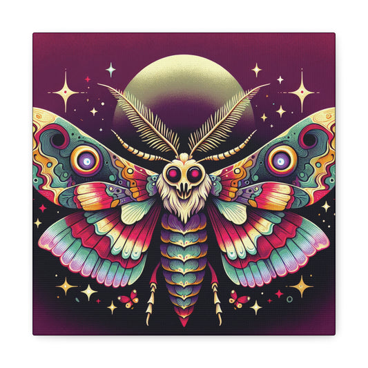Moon Moth Canvas Gallery Wrap