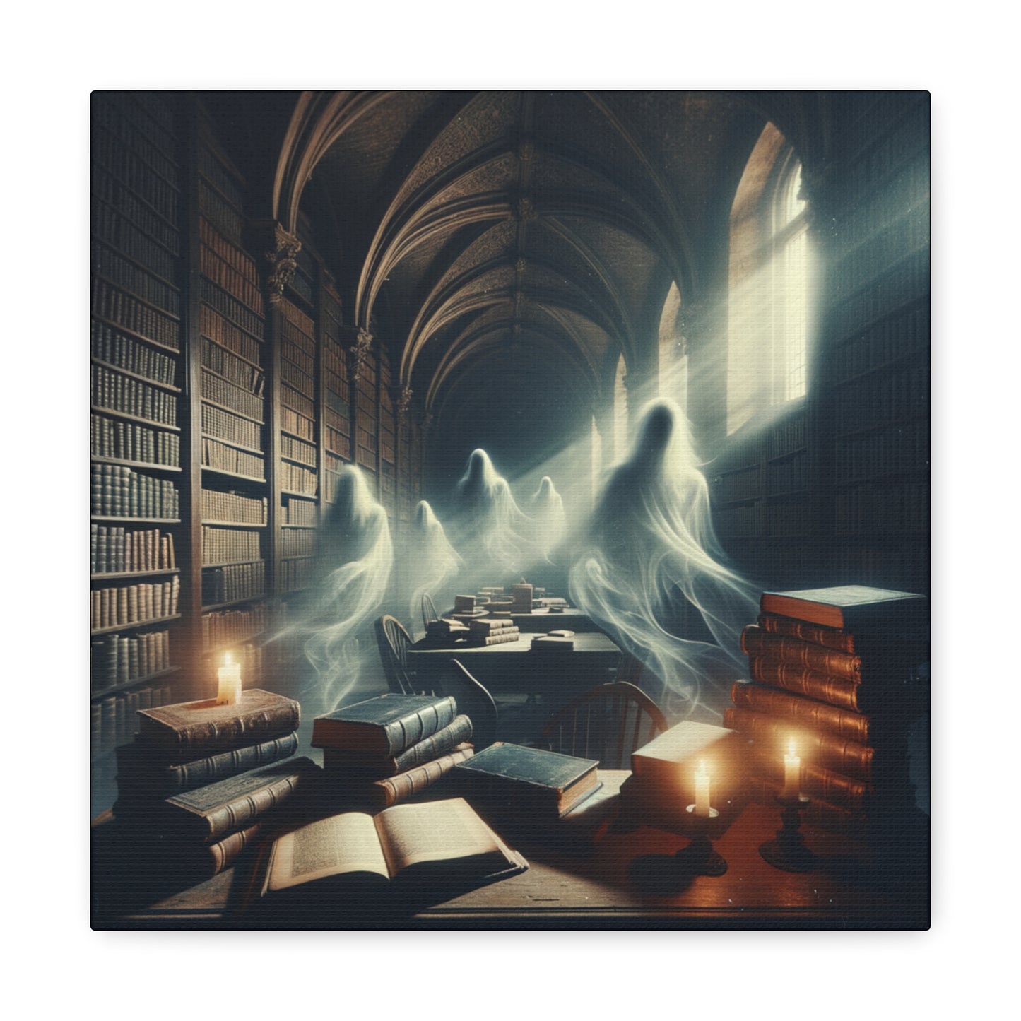 Haunted Library 1 Canvas Gallery Wrap