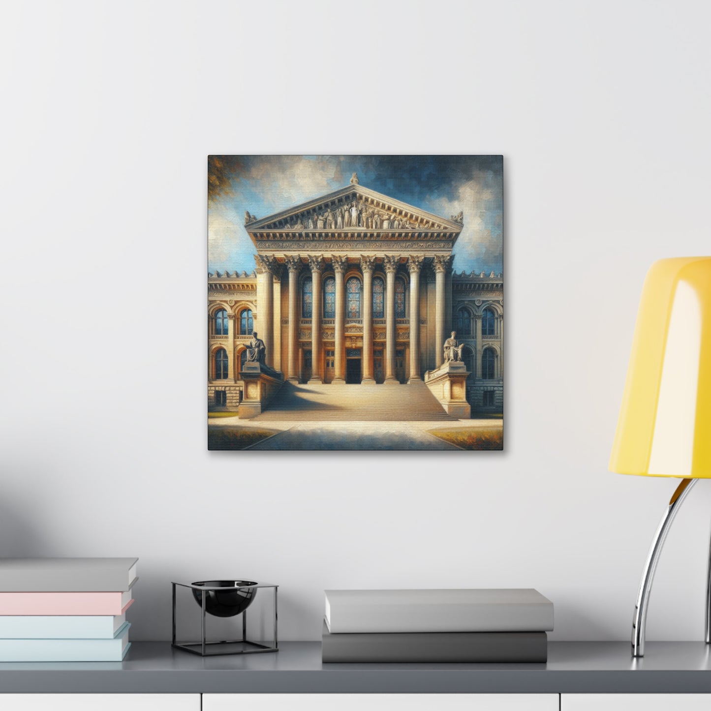Grand University Building Canvas Gallery Wrap