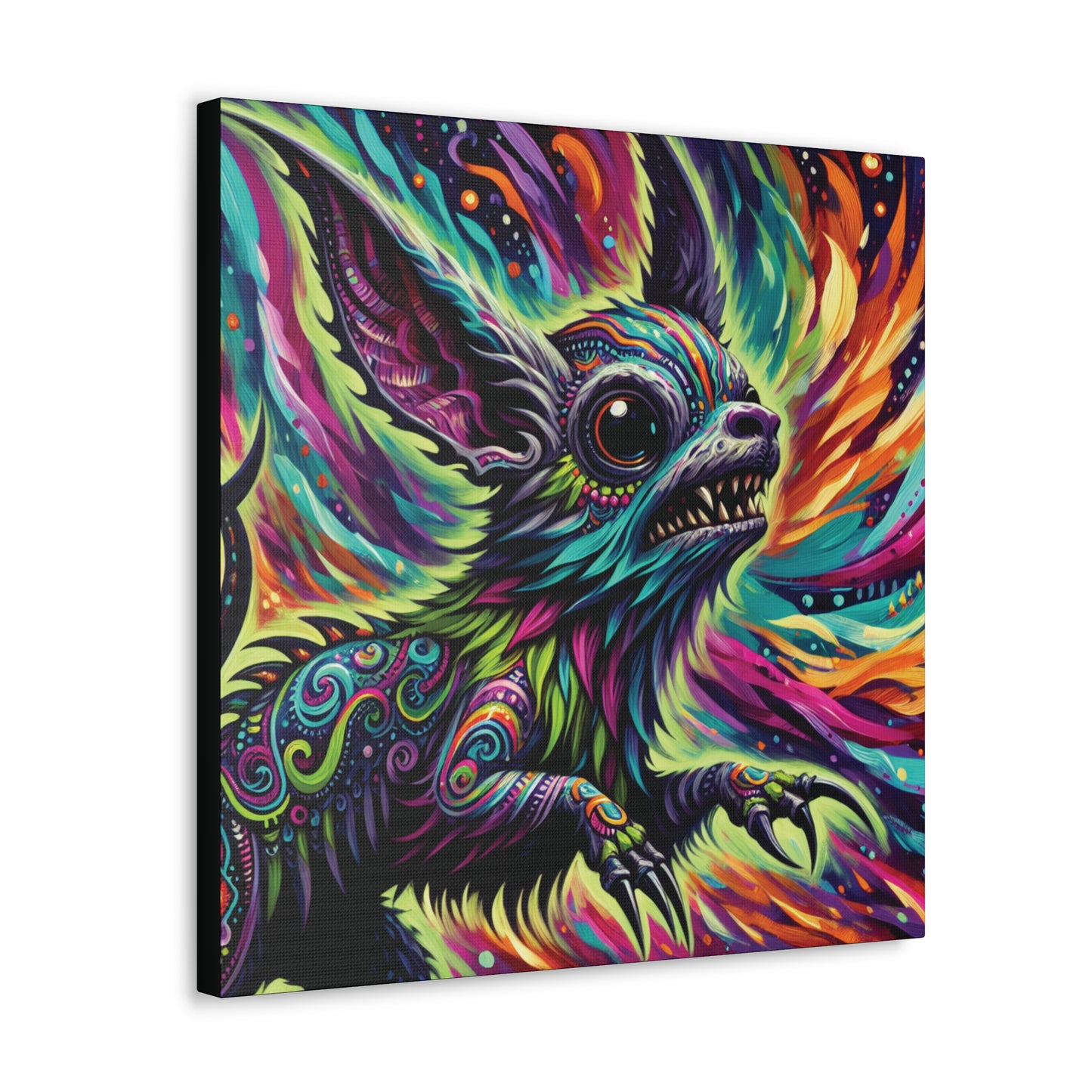 Psychedelic Chihuahua Canvas Gallery Wrap