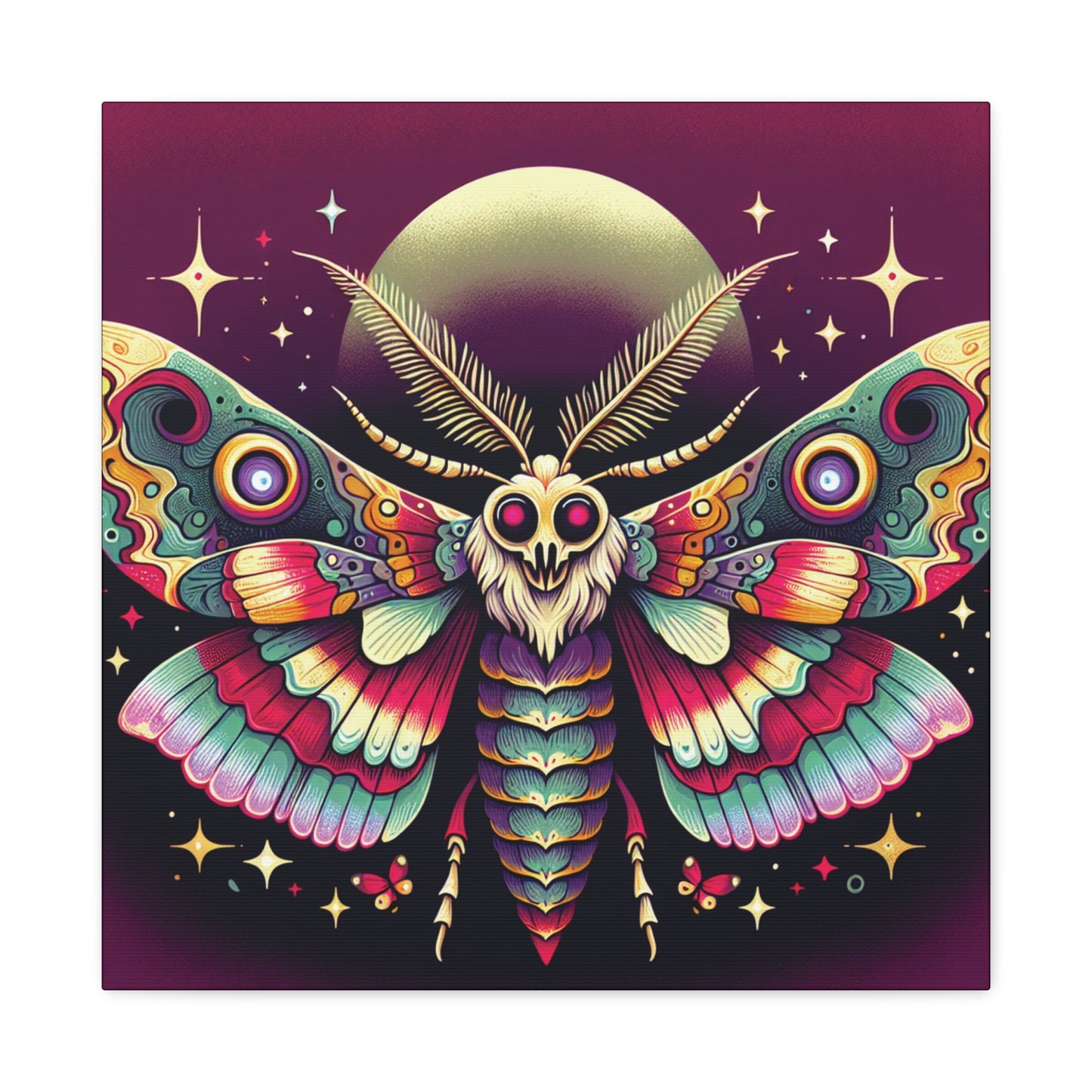Moon Moth Canvas Gallery Wrap