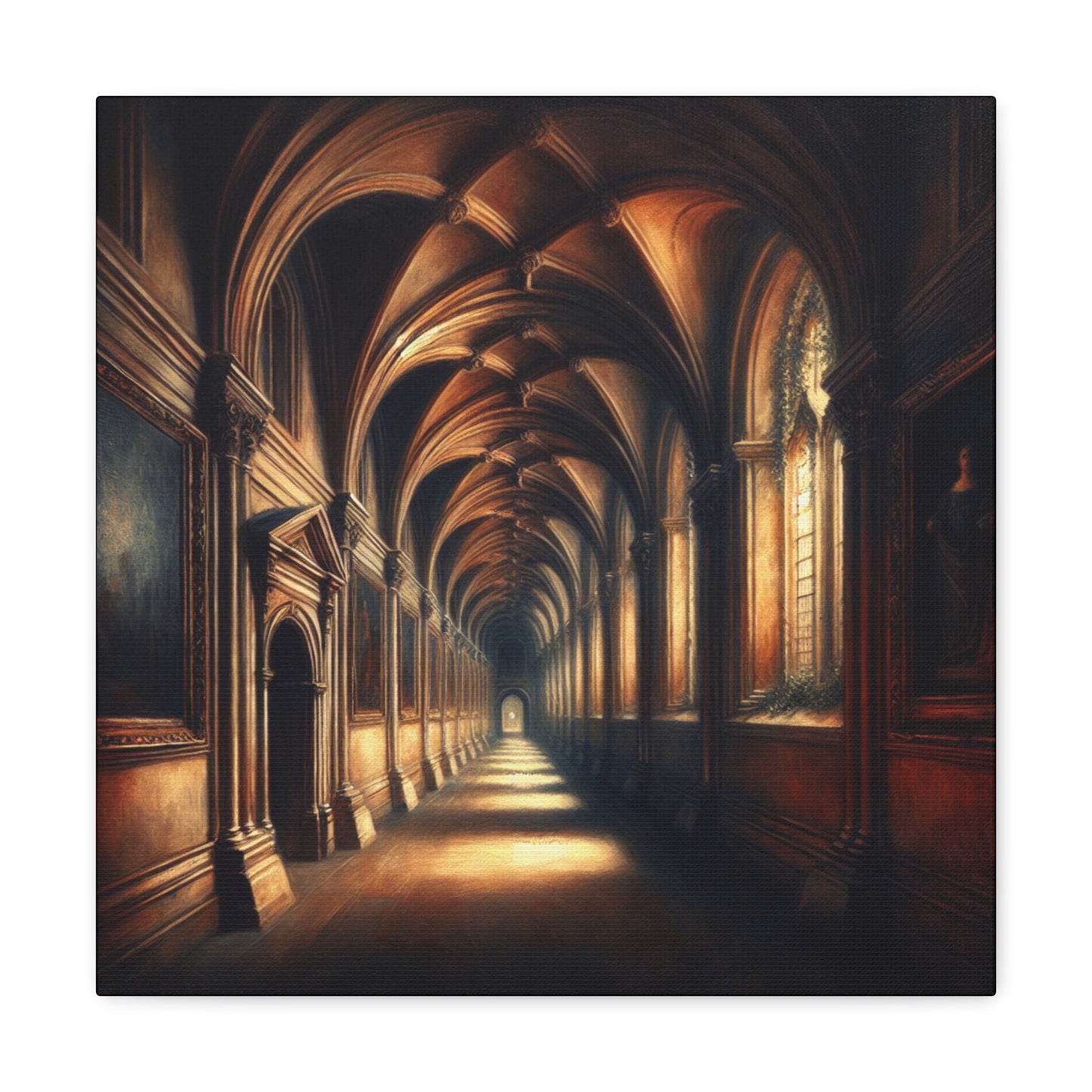 Academic Hallway Canvas Gallery Wrap