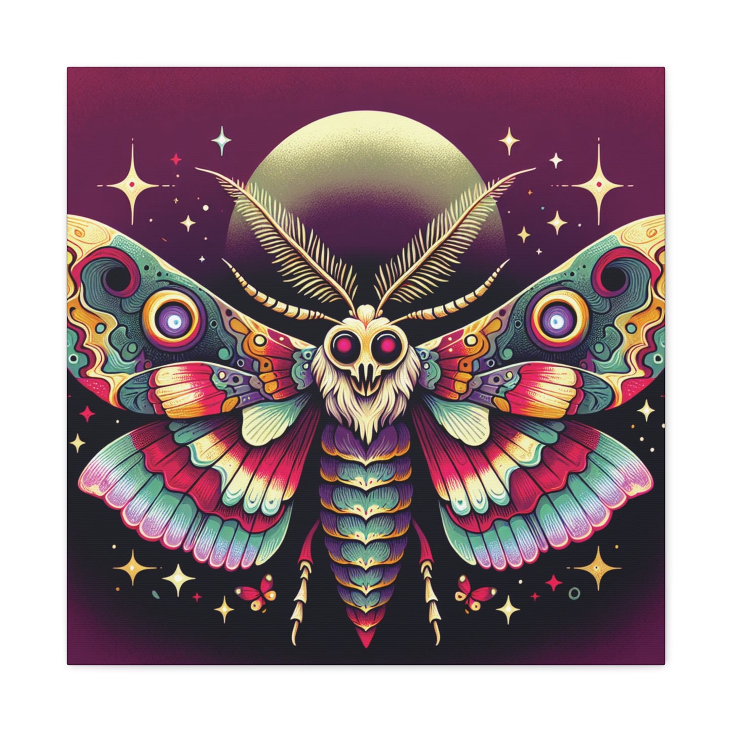 Moon Moth Canvas Gallery Wrap