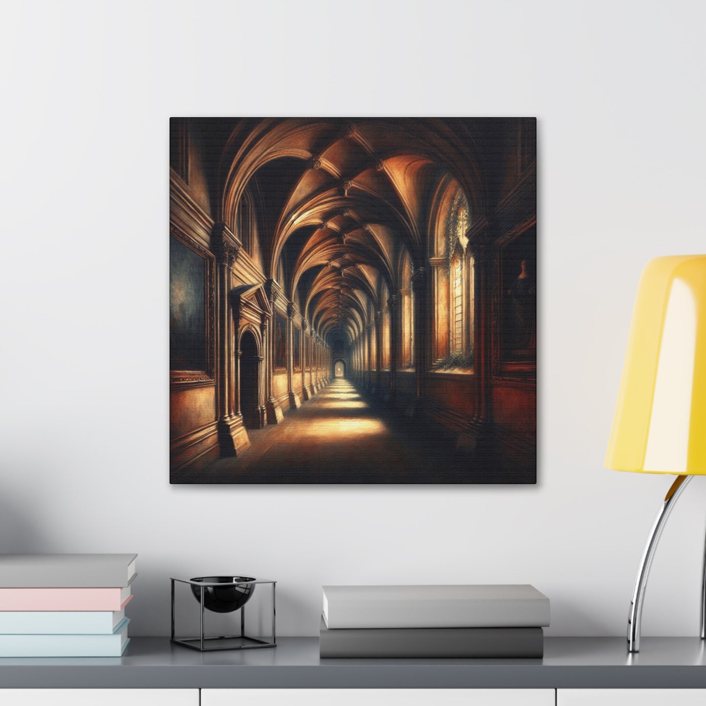 Academic Hallway Canvas Gallery Wrap