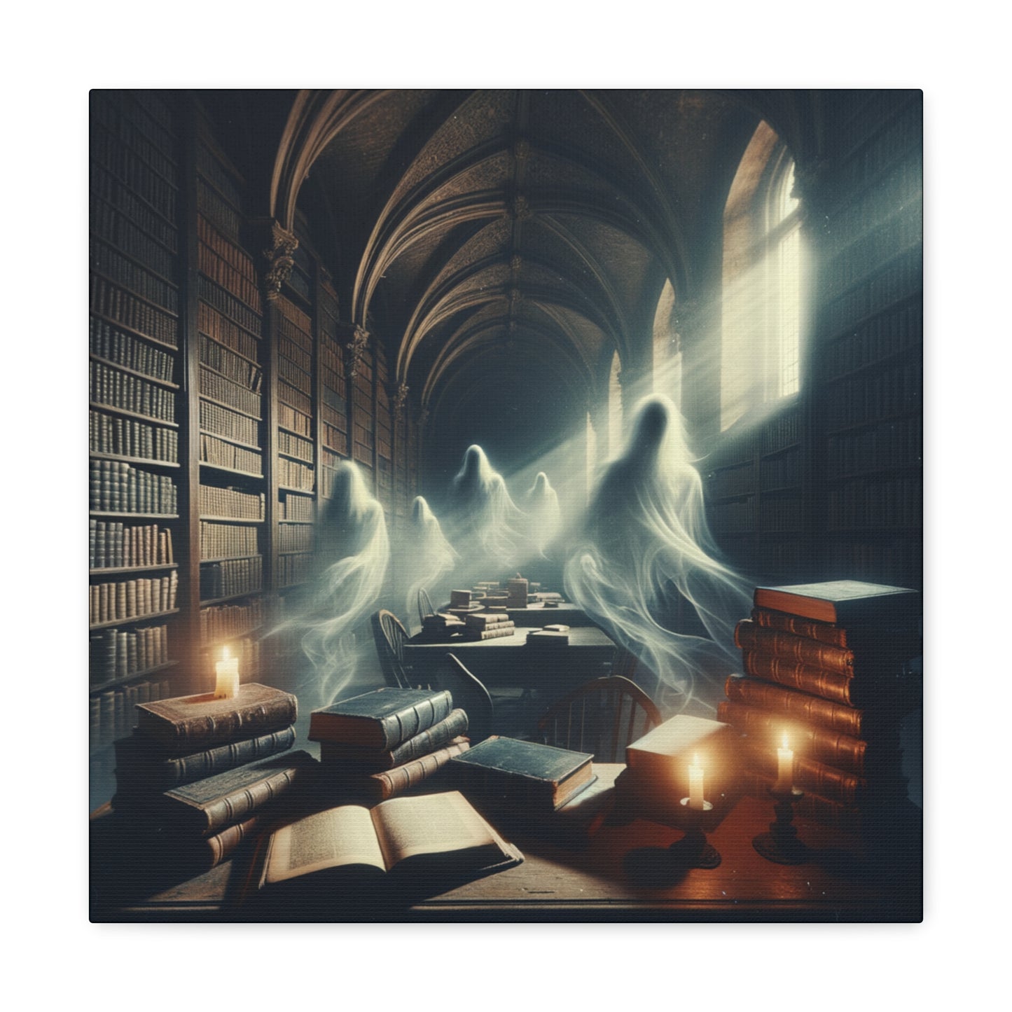 Haunted Library 1 Canvas Gallery Wrap