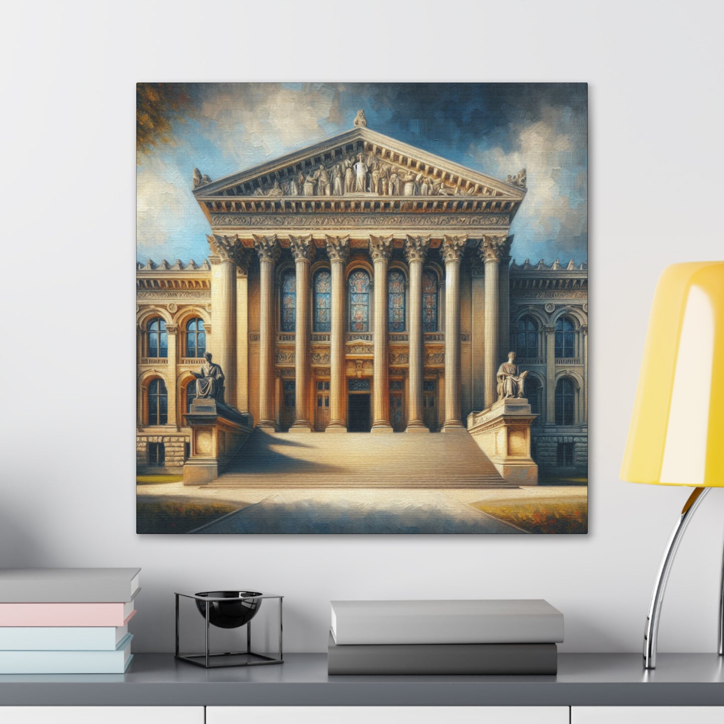 Grand University Building Canvas Gallery Wrap