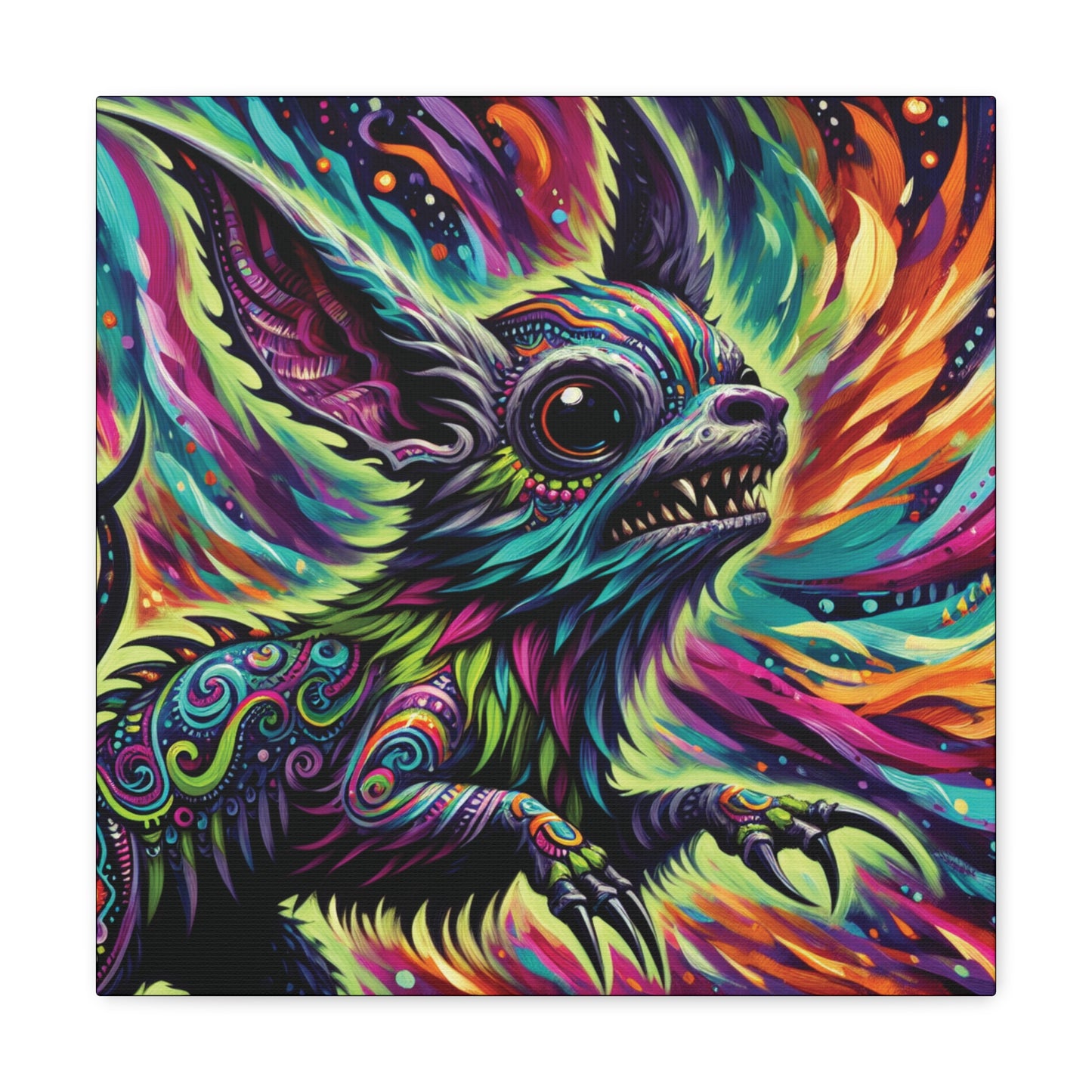 Psychedelic Chihuahua Canvas Gallery Wrap