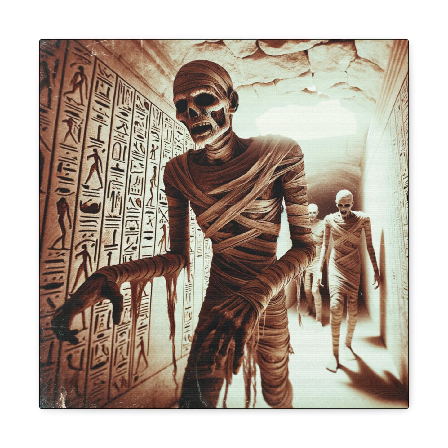Mummy Horde Canvas Gallery Wrap