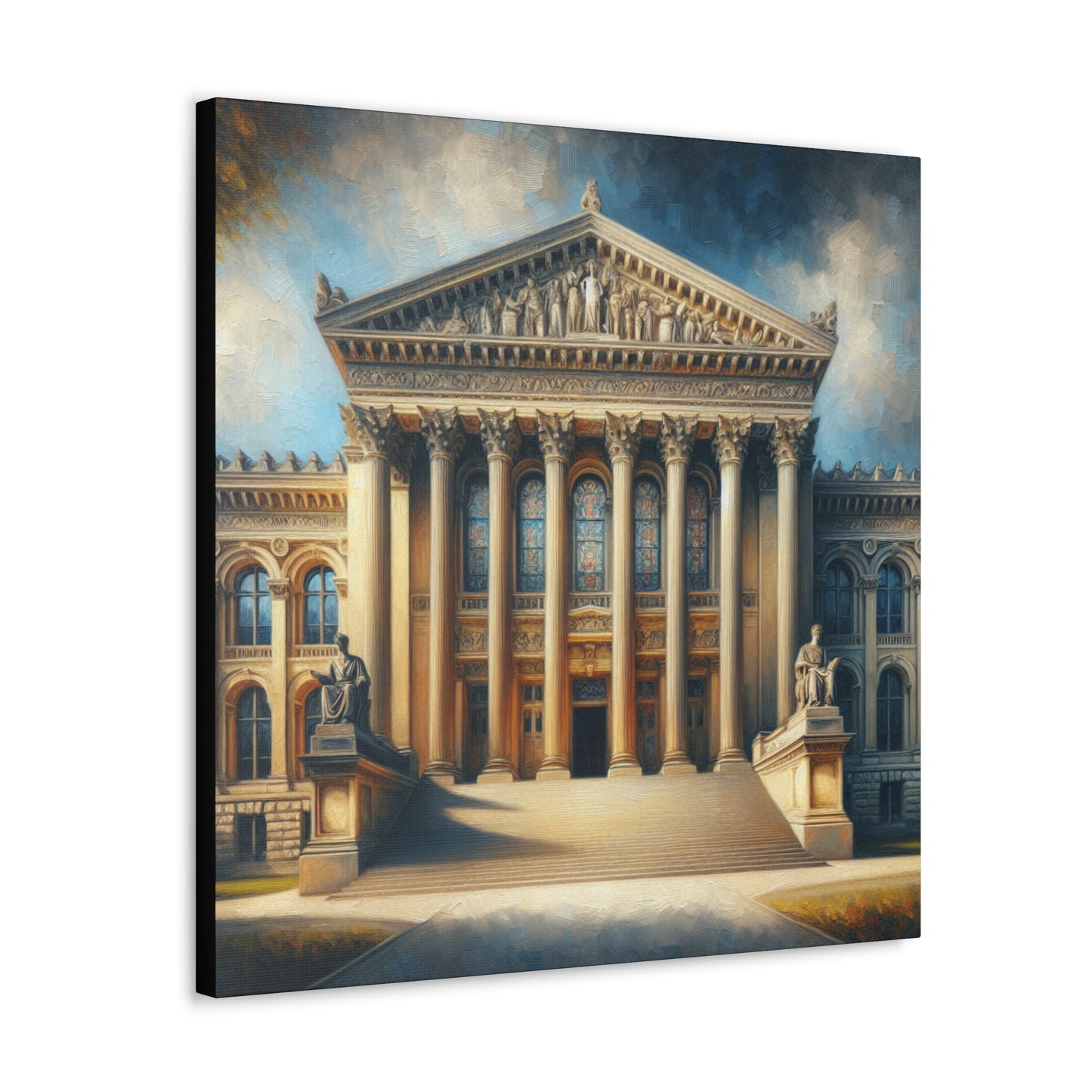 Grand University Building Canvas Gallery Wrap