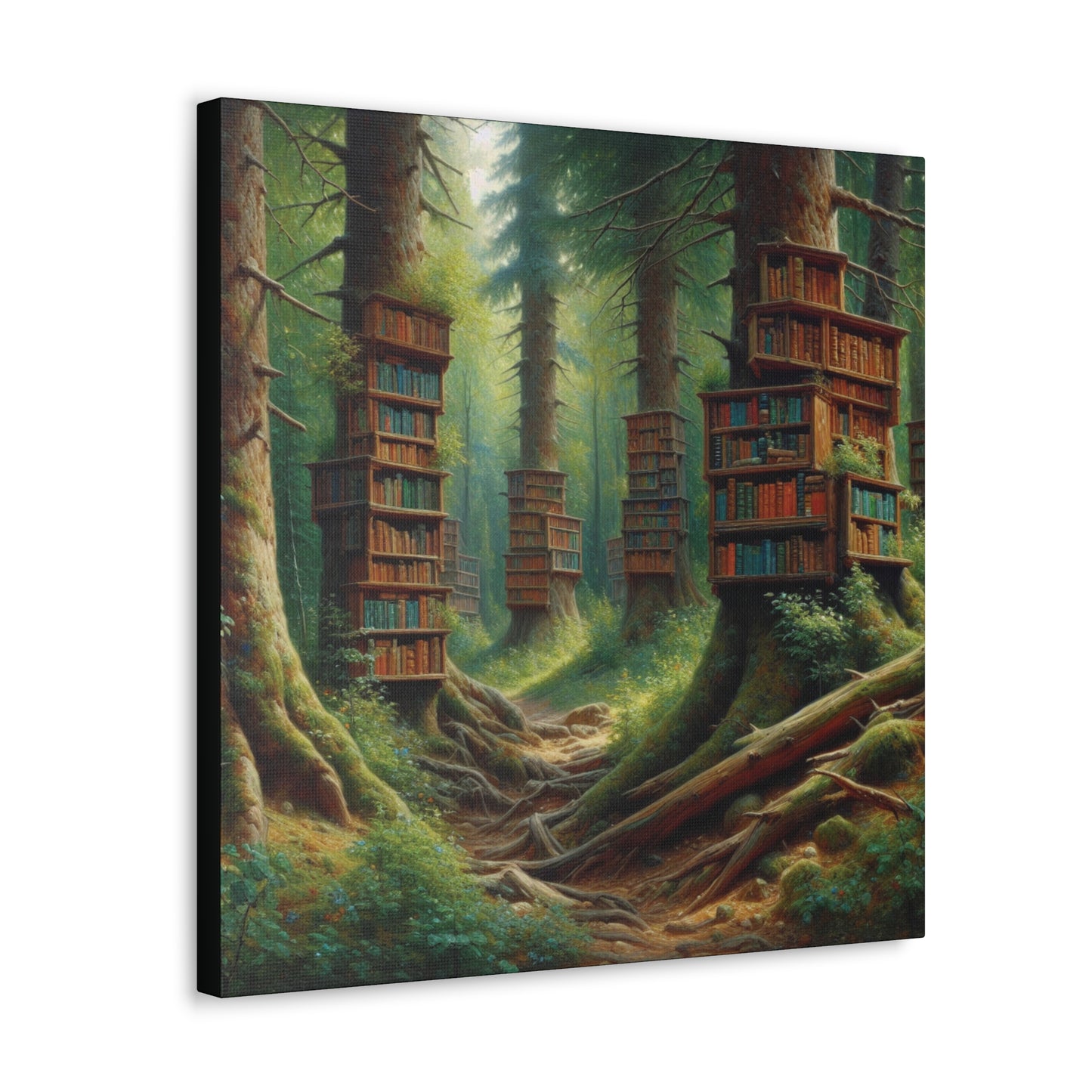 Forest Library Canvas Gallery Wrap