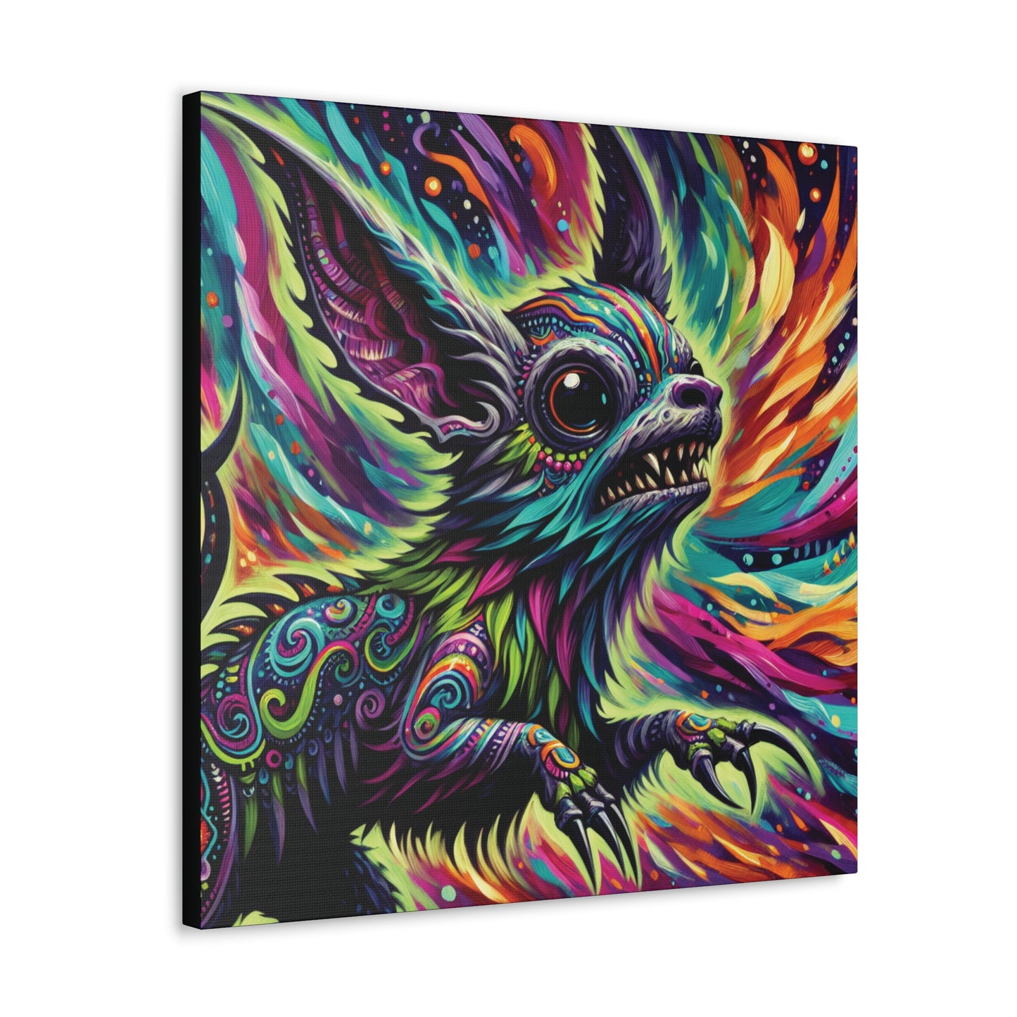 Psychedelic Chihuahua Canvas Gallery Wrap