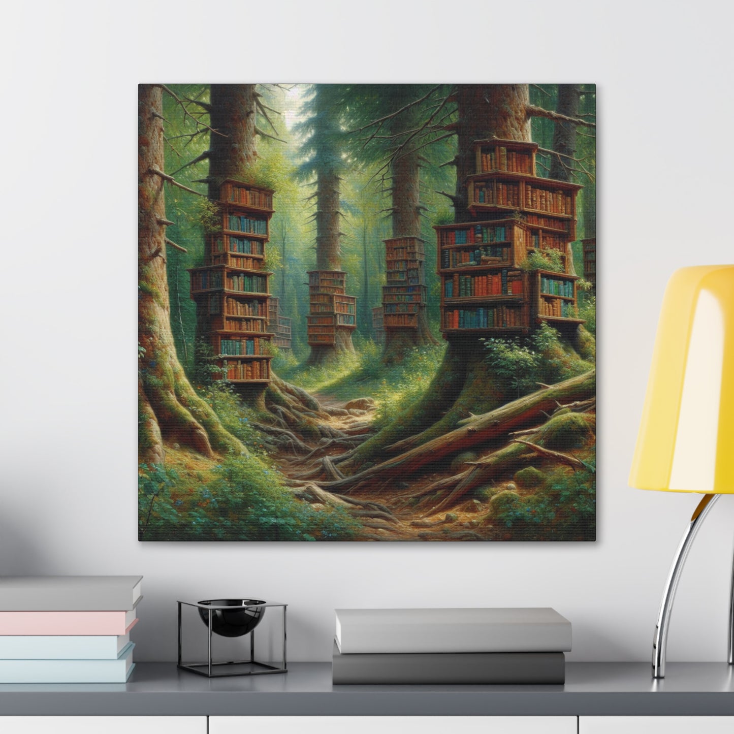 Forest Library Canvas Gallery Wrap