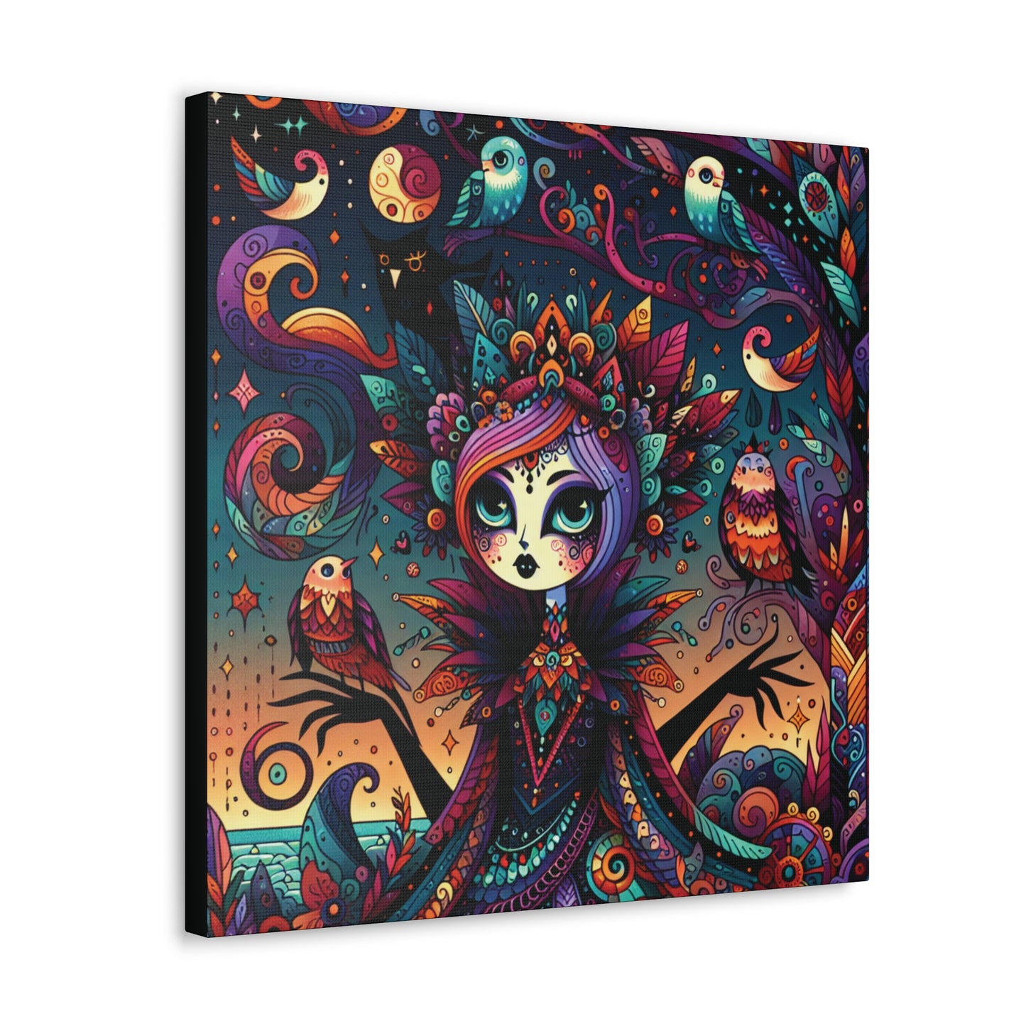 Goth in the Sunset Canvas Gallery Wrap