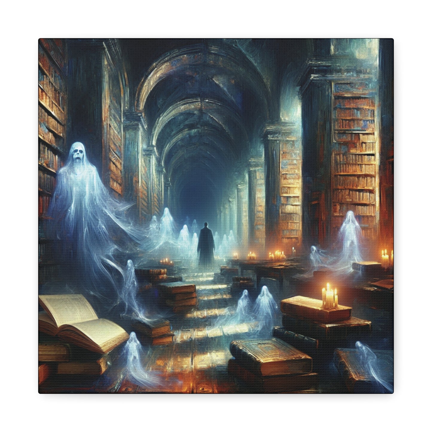 Haunted Library 2 Canvas Gallery Wrap