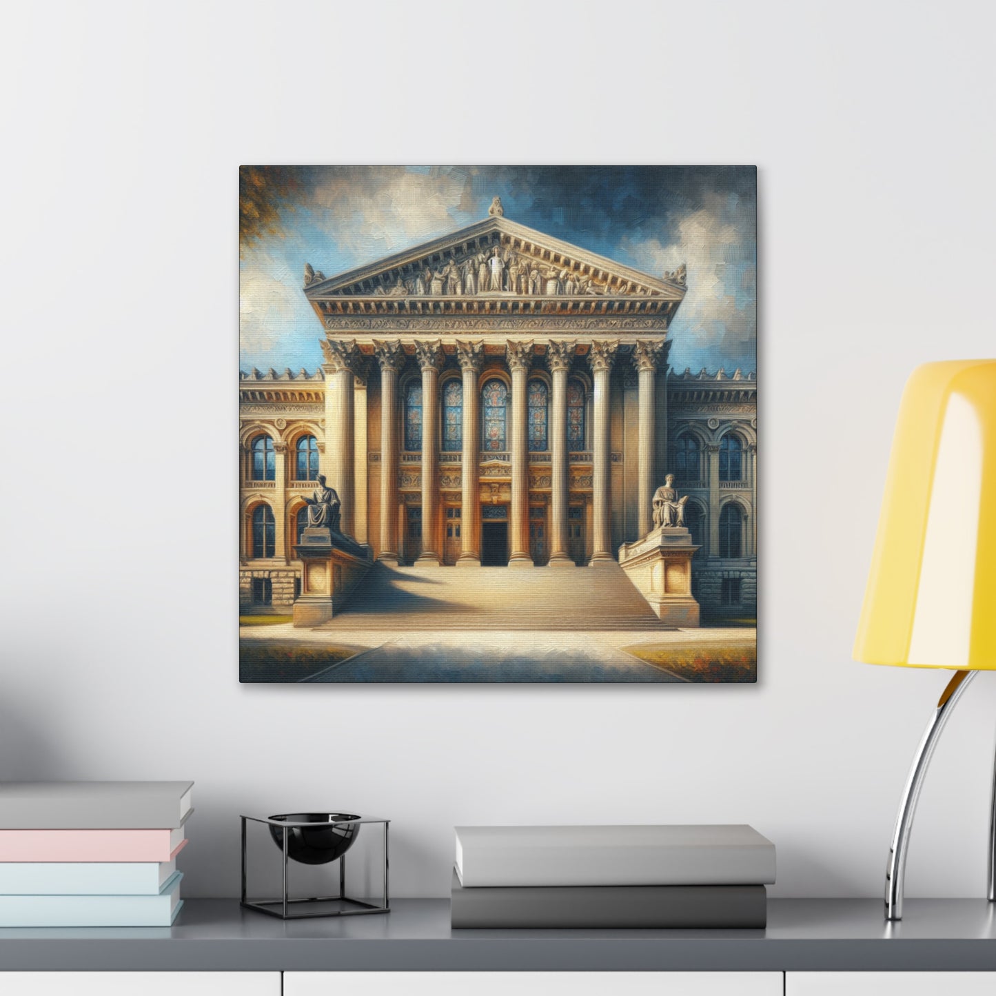 Grand University Building Canvas Gallery Wrap