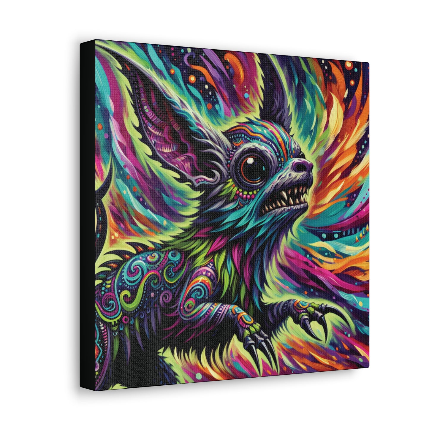 Psychedelic Chihuahua Canvas Gallery Wrap