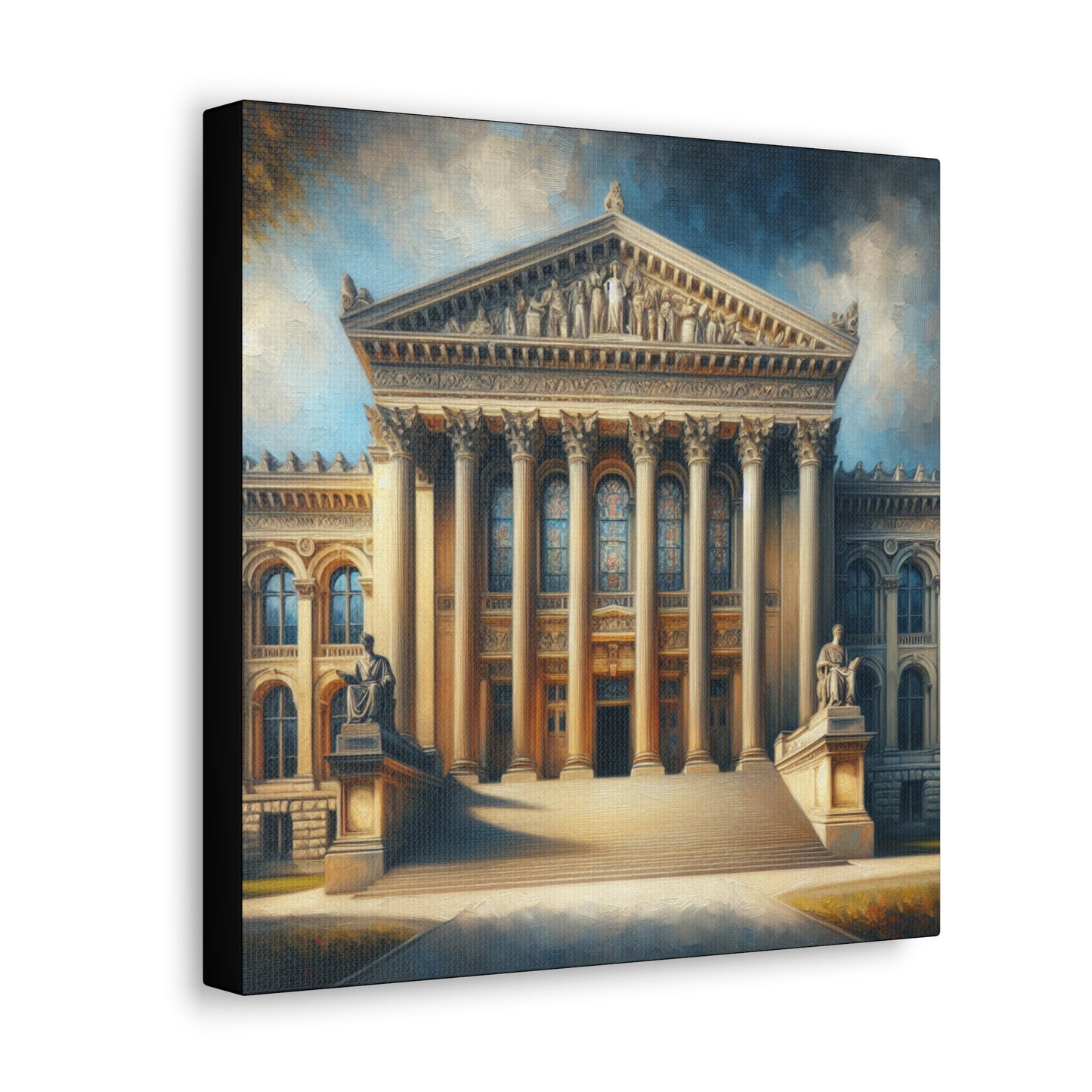 Grand University Building Canvas Gallery Wrap