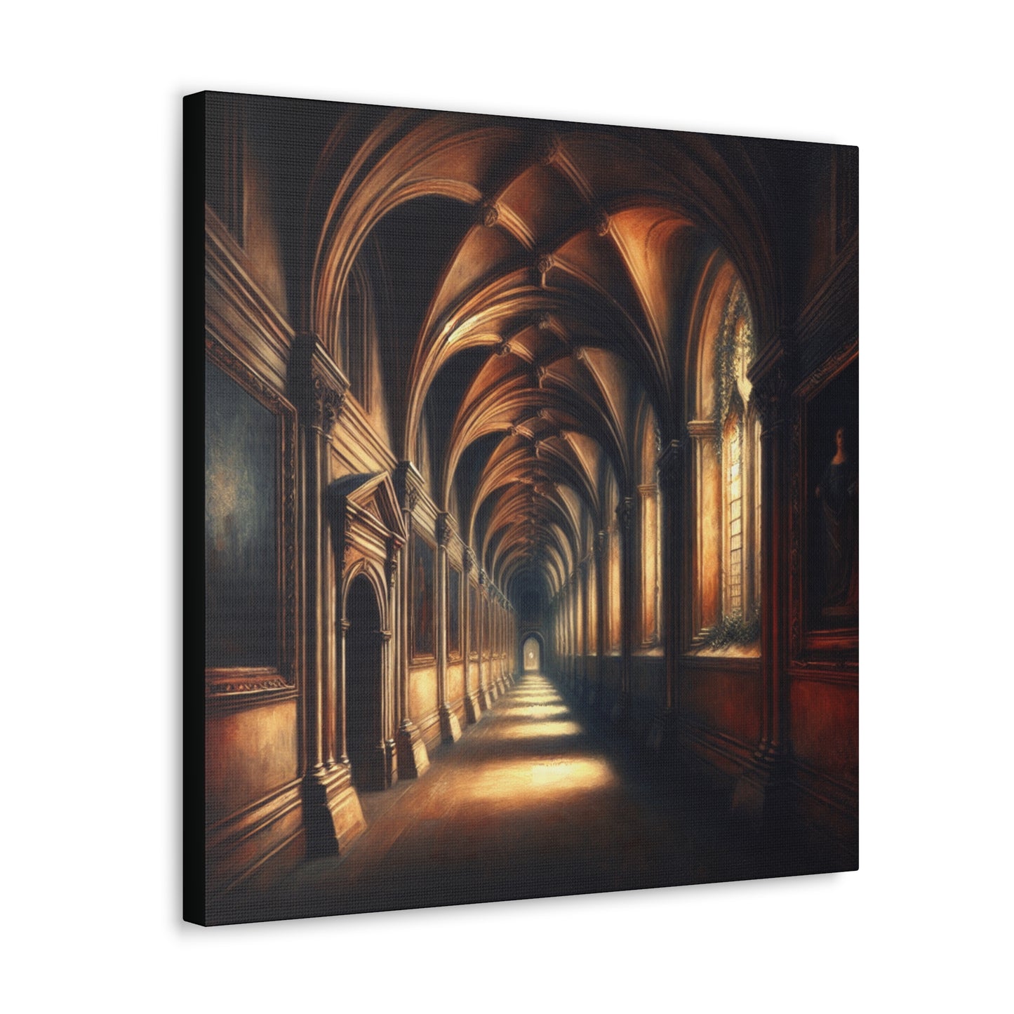 Academic Hallway Canvas Gallery Wrap