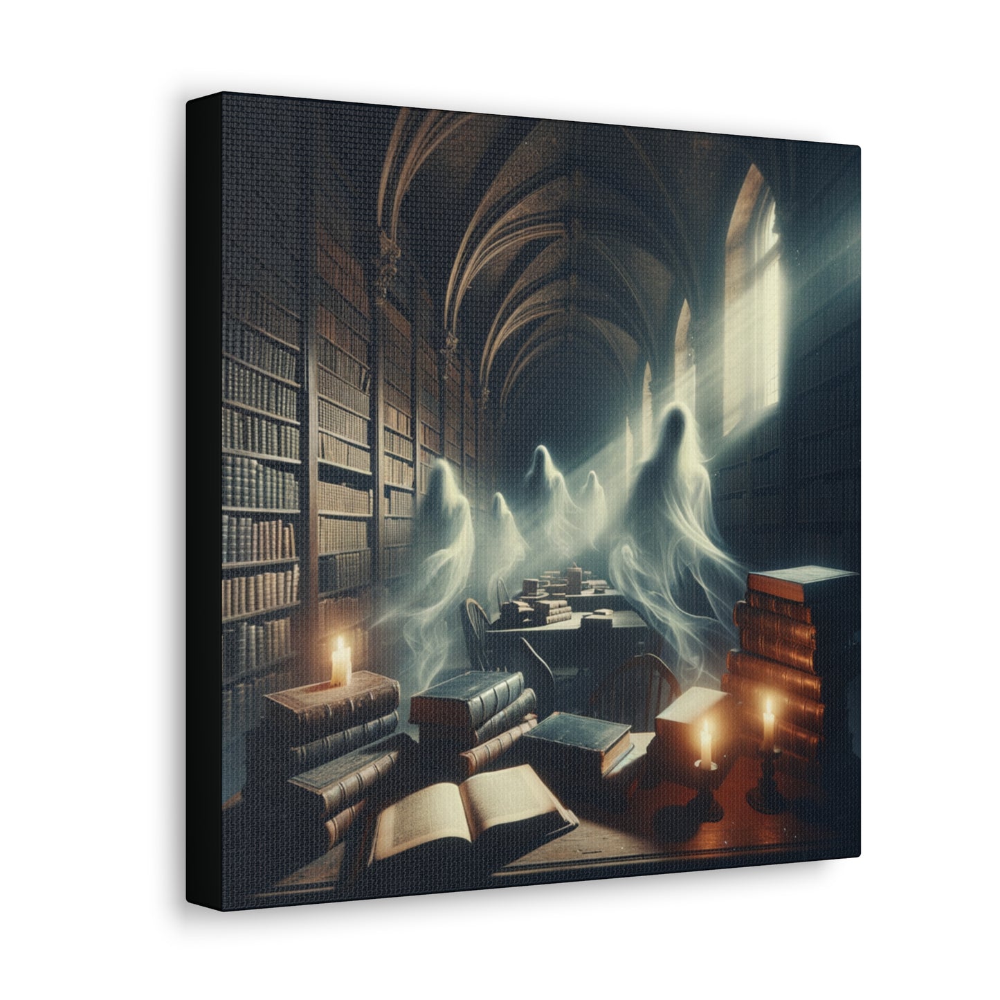 Haunted Library 1 Canvas Gallery Wrap
