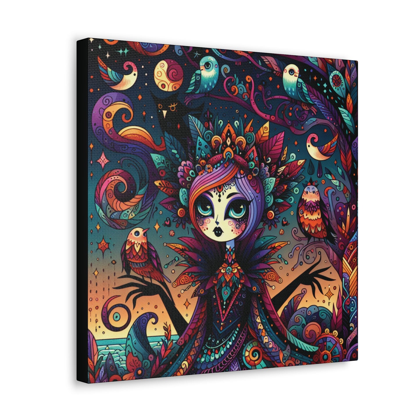 Goth in the Sunset Canvas Gallery Wrap