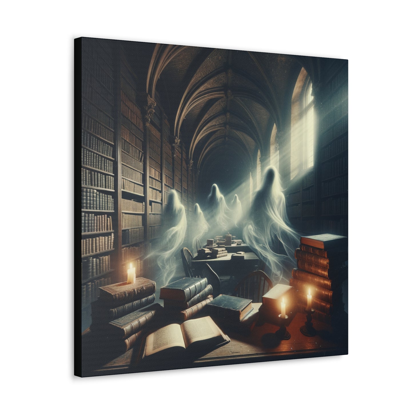 Haunted Library 1 Canvas Gallery Wrap