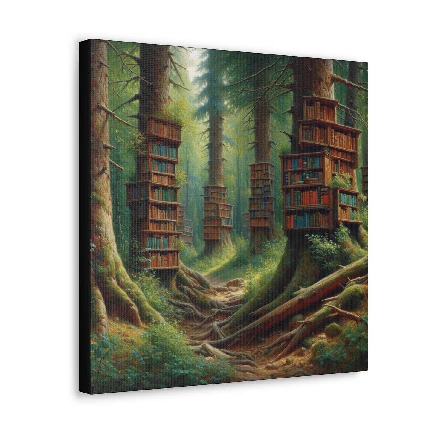 Forest Library Canvas Gallery Wrap
