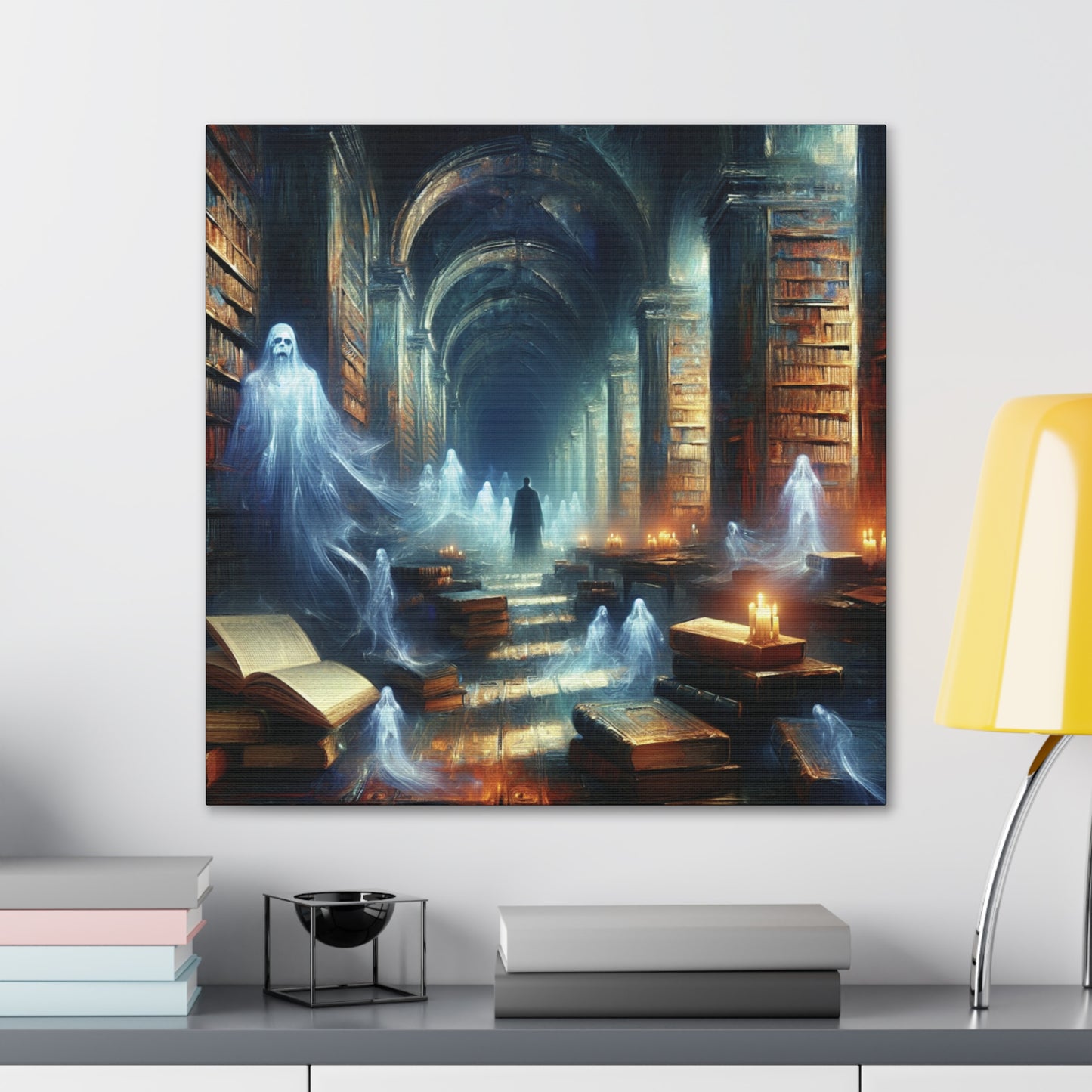 Haunted Library 2 Canvas Gallery Wrap