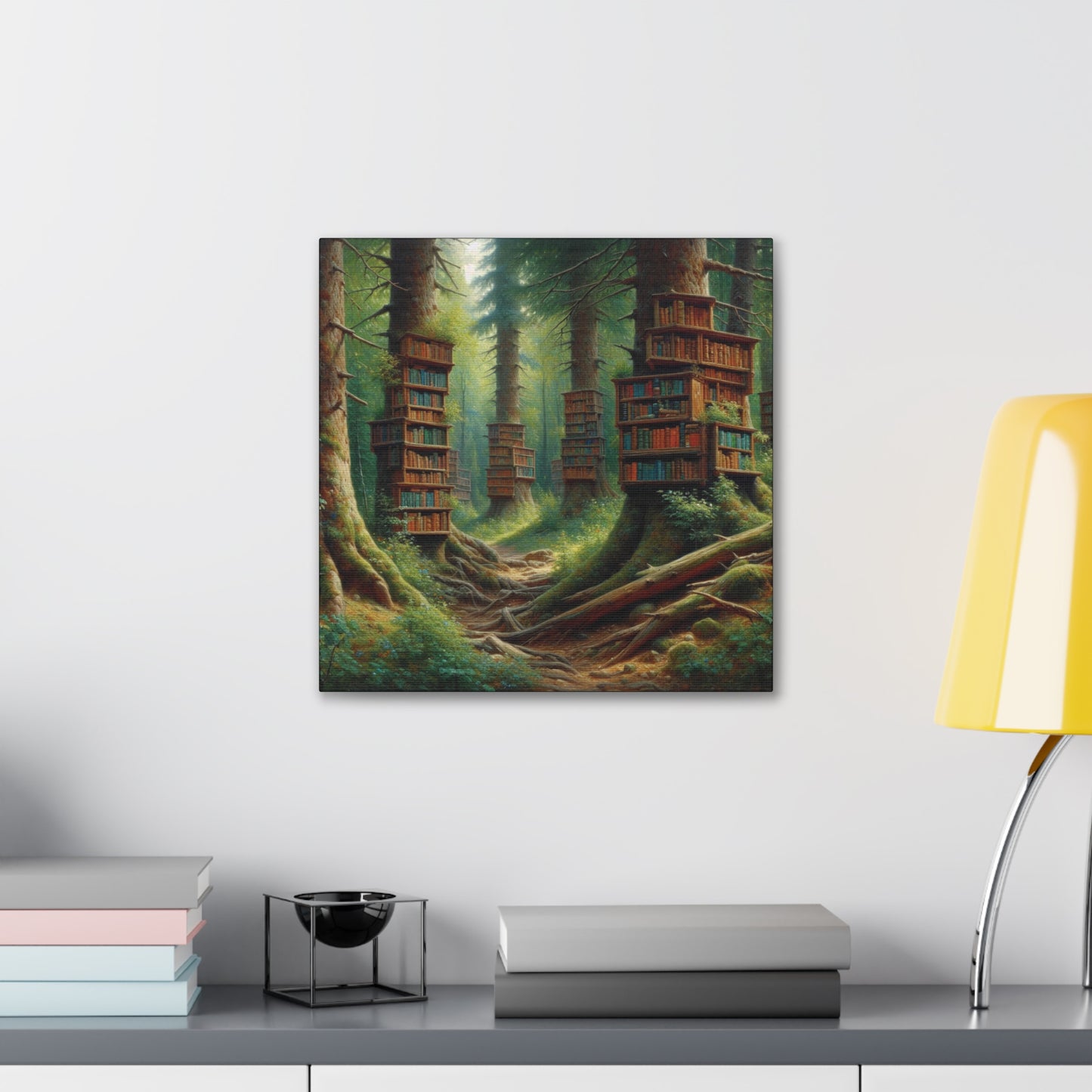 Forest Library Canvas Gallery Wrap