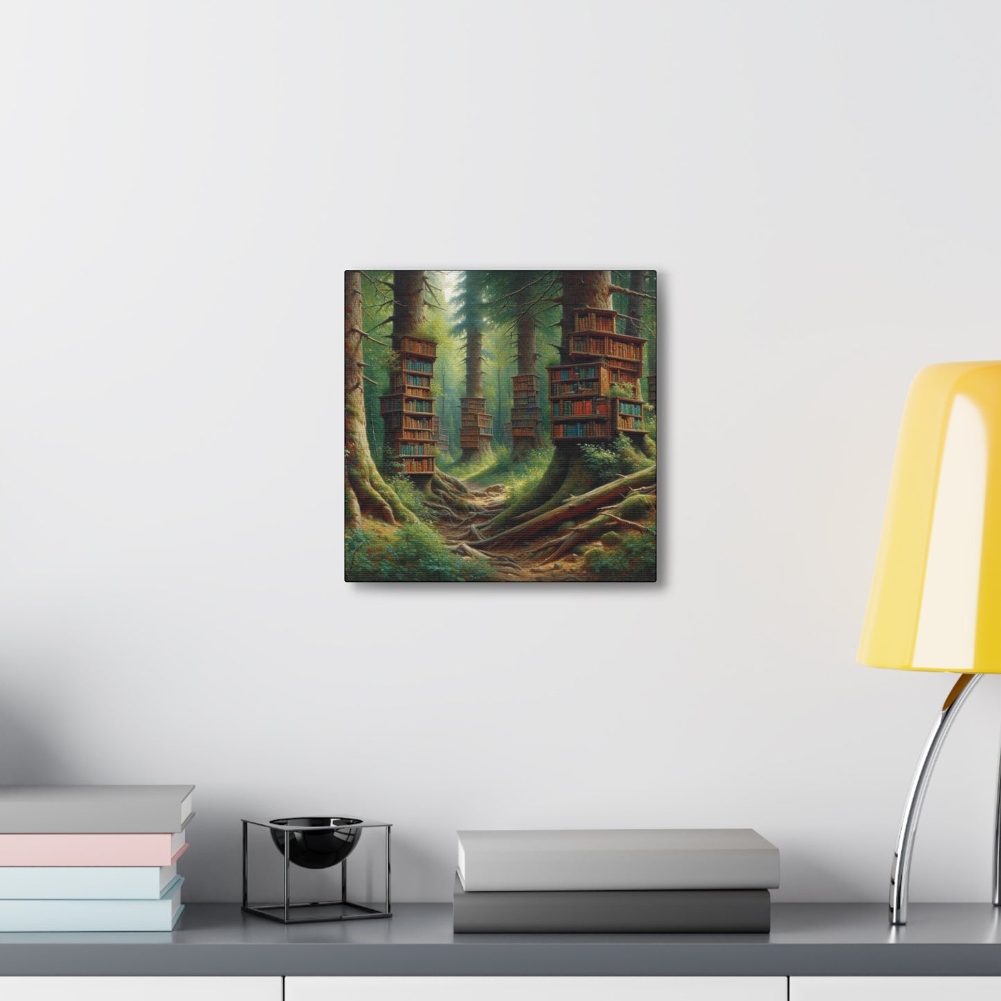 Forest Library Canvas Gallery Wrap