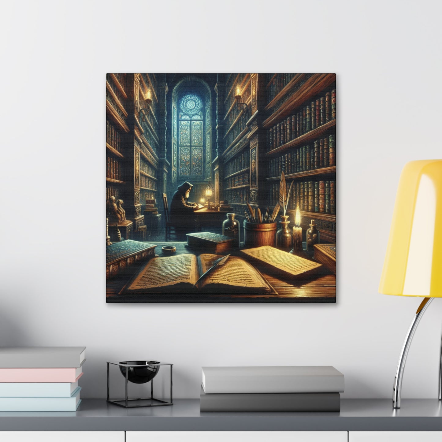 Library Scene Canvas Gallery Wrap