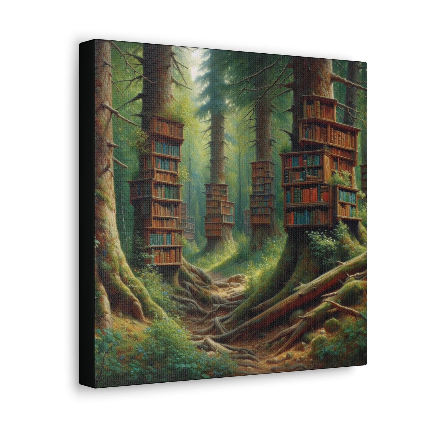 Forest Library Canvas Gallery Wrap