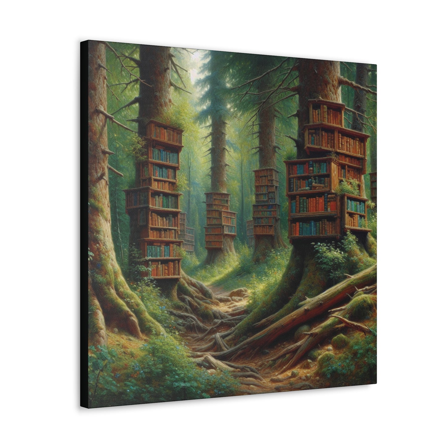 Forest Library Canvas Gallery Wrap