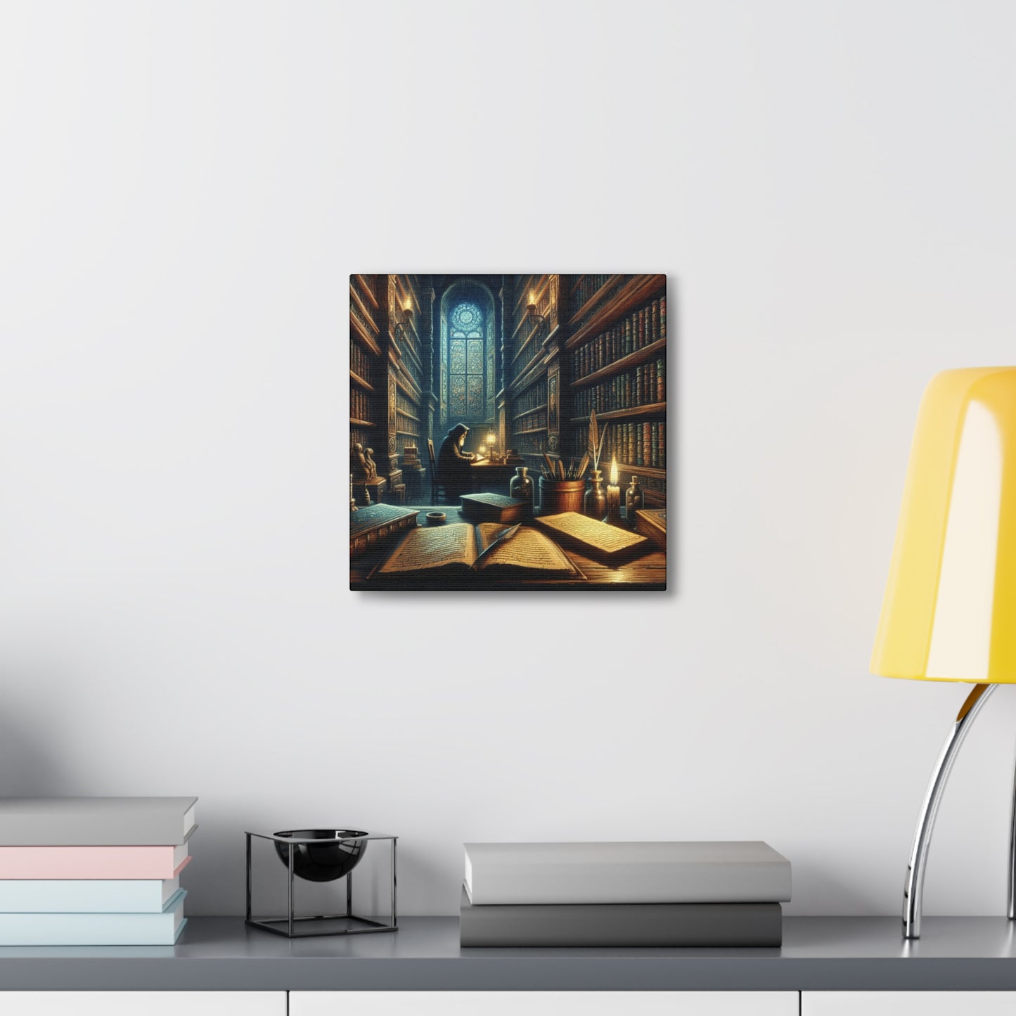 Library Scene Canvas Gallery Wrap